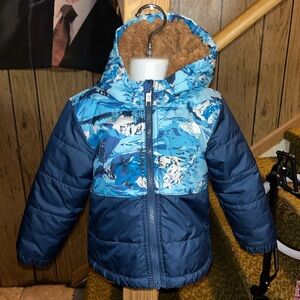 The North Face Baby Reversible Mt Chimbo Full-Zip Hooded Jacket size 18-24M